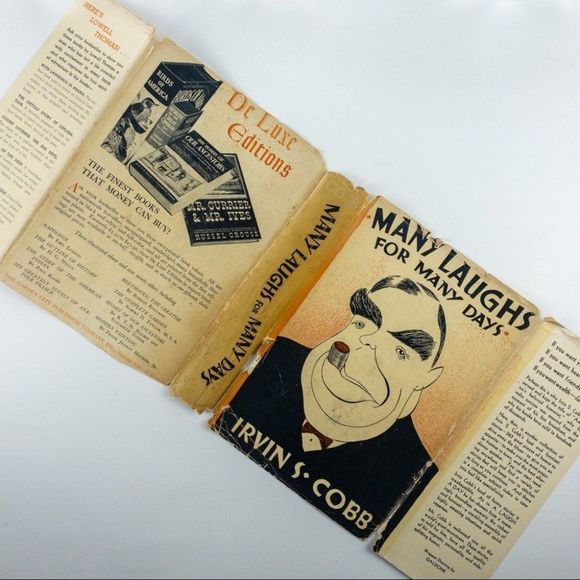 2/$50 - 1925 Hardcover w/ DJ Many Laughs for Many Days by Irvin S. Cobb - Picture 13 of 16